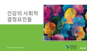 건강의 사회적 결정요인들